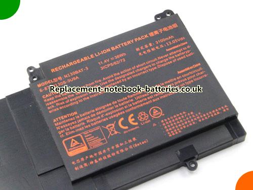 UK Images 4 Of Replacement 3ICP5/62/72 CLEVO Notebook Battery 687N130S3U9A 3100mAh, 32Wh For Sale In UK